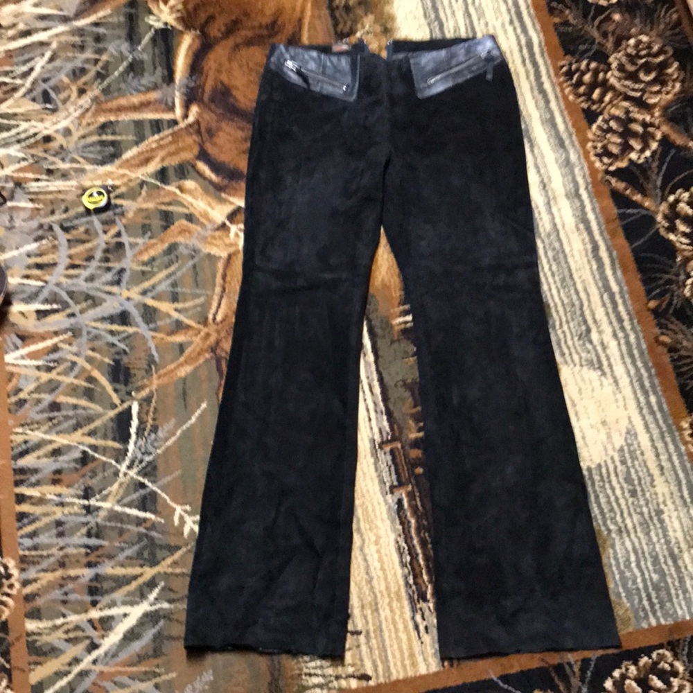 Genuine leather pants